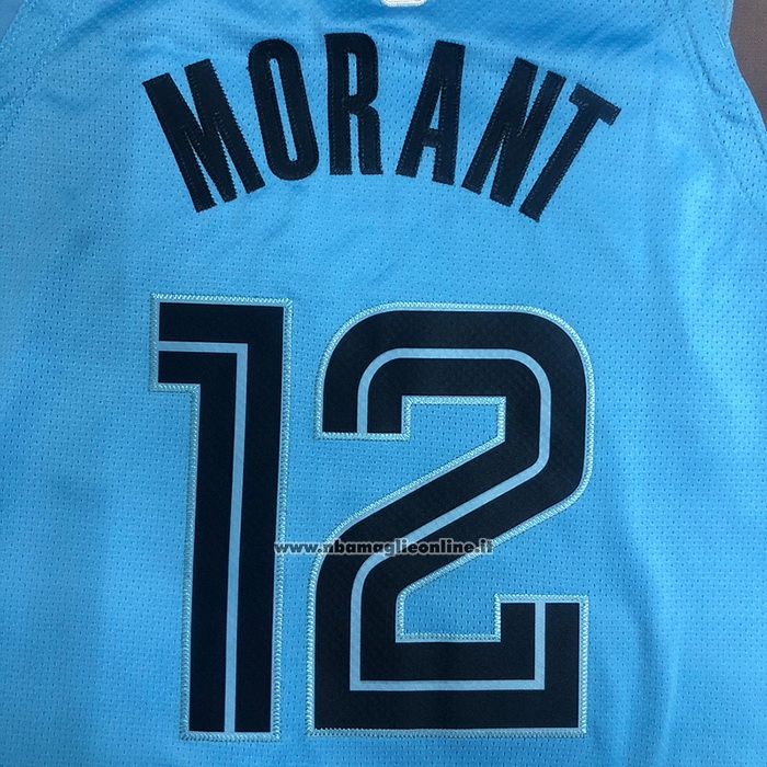 Maglia Memphis Grizzlies Ja Morant #12 Statement Autentico 2021-22 Blu